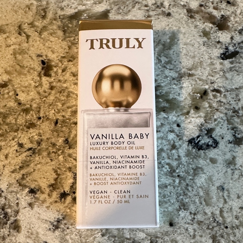 BRAND NEW TRULY Vanilla Baby Luxury Body Oil $38